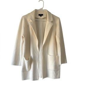 J. Crew 365 cotton merino wool Off-White Knit blazer size small